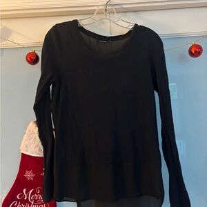 a.n.a Black Long Sleeve Women's Top